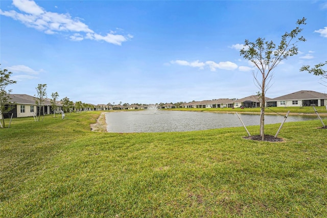 view of water feature featuring a residential view