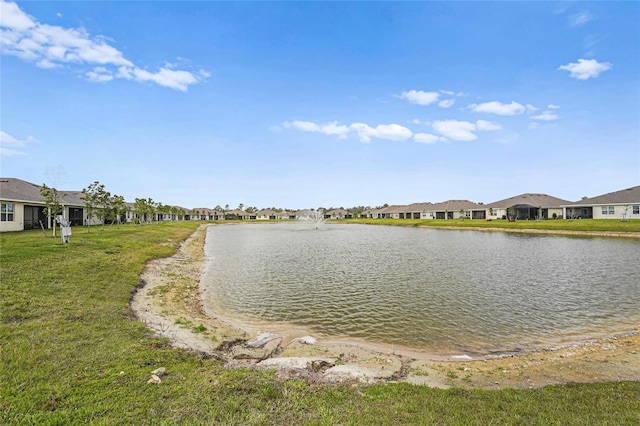 water view featuring a residential view