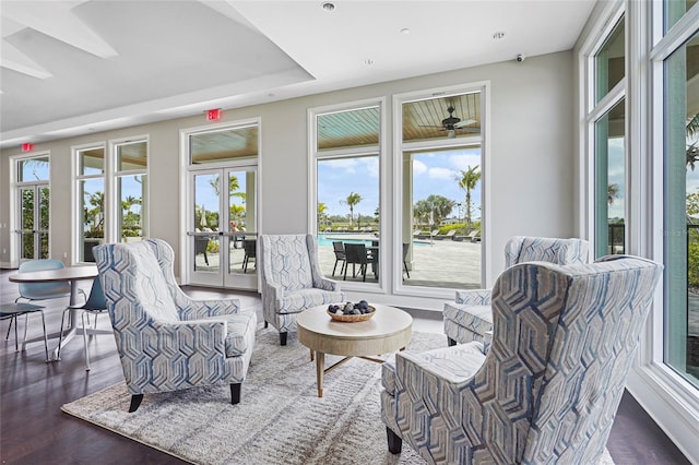 sunroom / solarium featuring a wealth of natural light