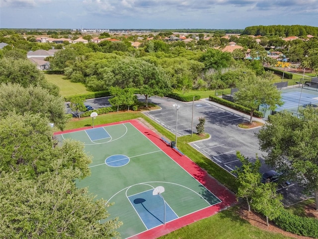 view of sport court featuring community basketball court