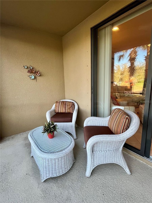 view of balcony