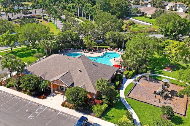 birds eye view of property