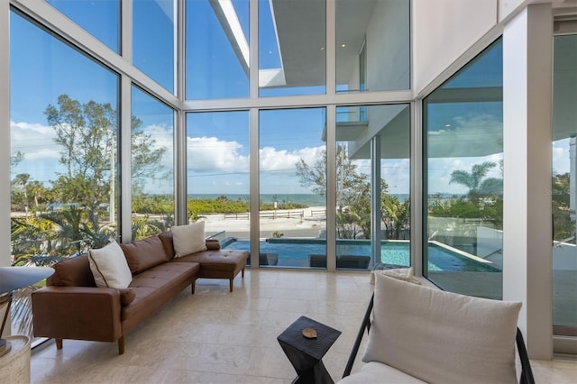 view of sunroom