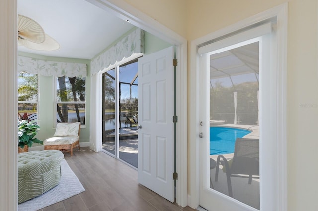 view of sunroom / solarium