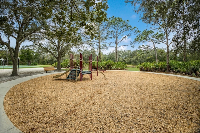 view of community jungle gym