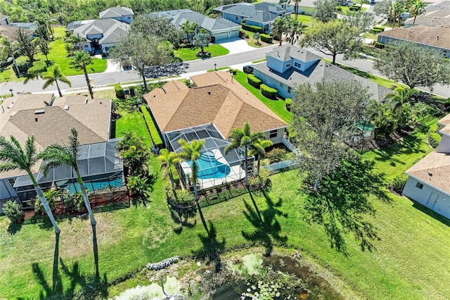 drone / aerial view featuring a residential view