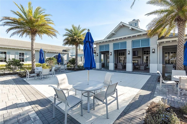 exterior space featuring outdoor dining space