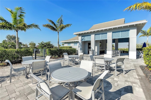 view of patio / terrace featuring outdoor dining space