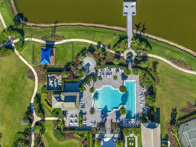 birds eye view of property