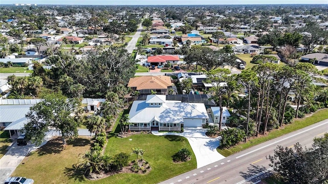 aerial view featuring a residential view