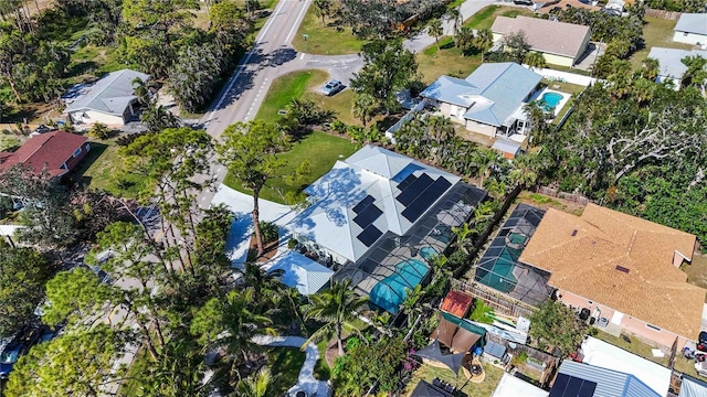 bird's eye view featuring a residential view