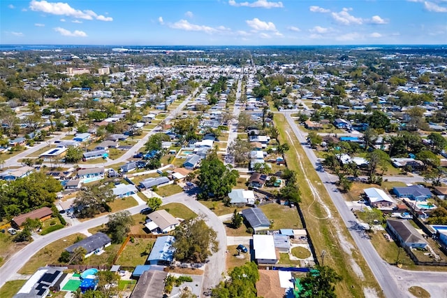 drone / aerial view featuring a residential view