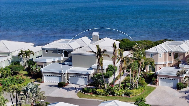 3540 Mistletoe Ln, Longboat Key, FL 34228 - aerial perspective of suburban area with a large body of water