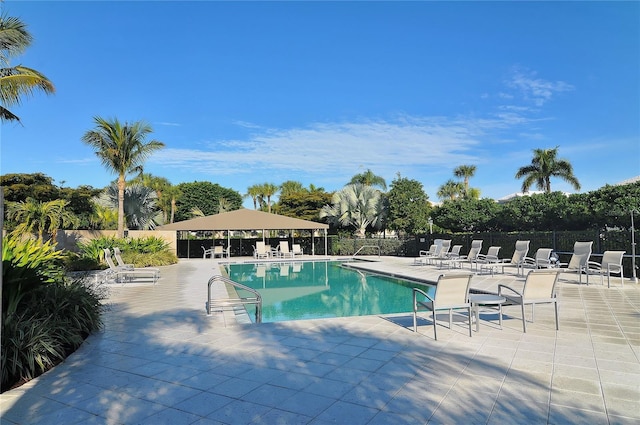 3540 Mistletoe Ln, Longboat Key, FL 34228 - community pool featuring a patio and a gazebo