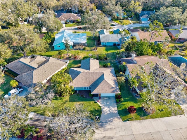 drone / aerial view featuring a residential view