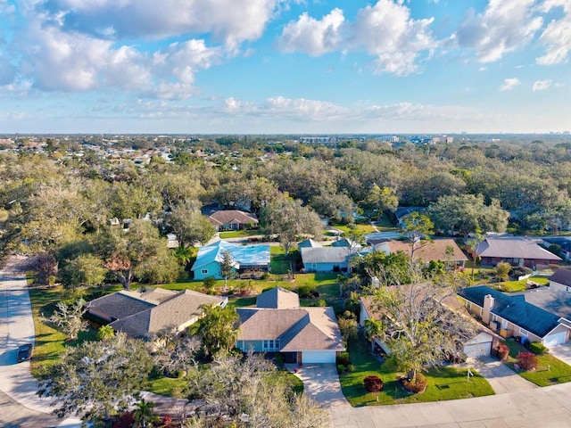 bird's eye view featuring a residential view