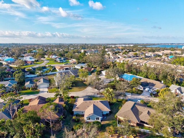 aerial view featuring a residential view