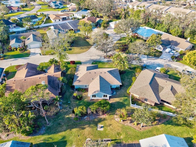 aerial view featuring a residential view