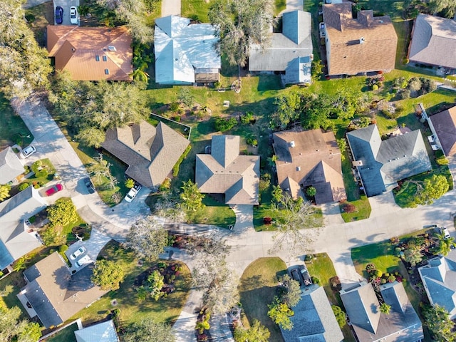 aerial view featuring a residential view