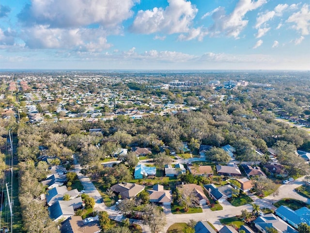 bird's eye view with a residential view