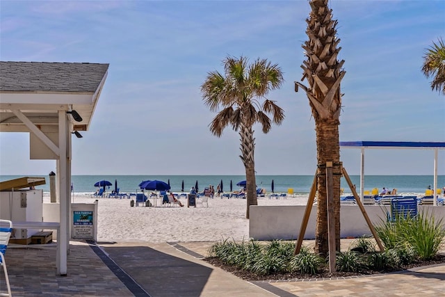 water view featuring a view of the beach