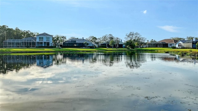 view of water feature featuring a residential view