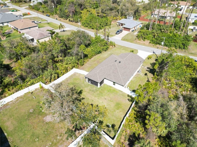 drone / aerial view featuring a residential view