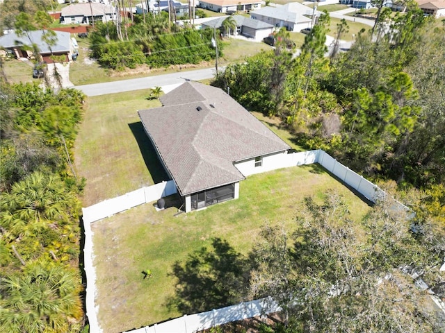 bird's eye view featuring a residential view