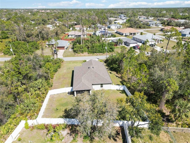 bird's eye view featuring a residential view