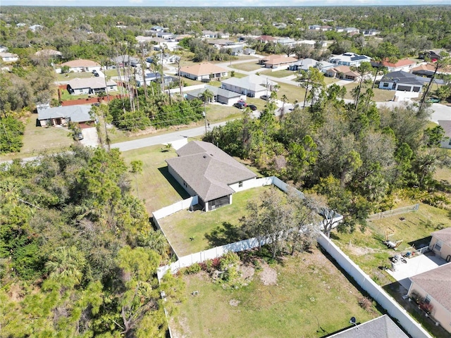 drone / aerial view with a residential view