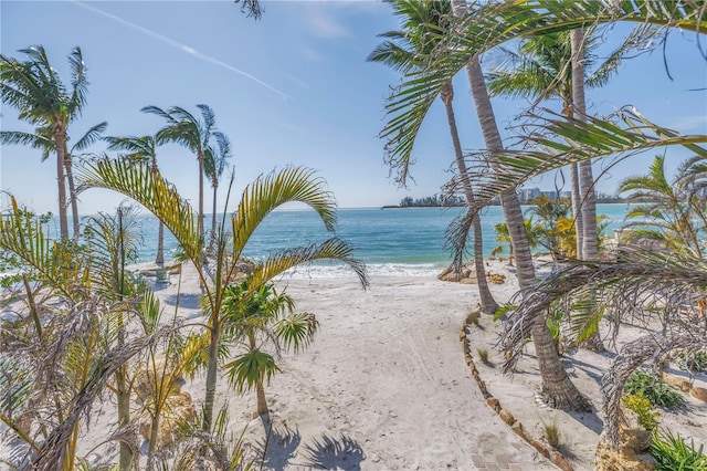 3935 N Shell Rd, Sarasota, FL 34242 - water view featuring local beach