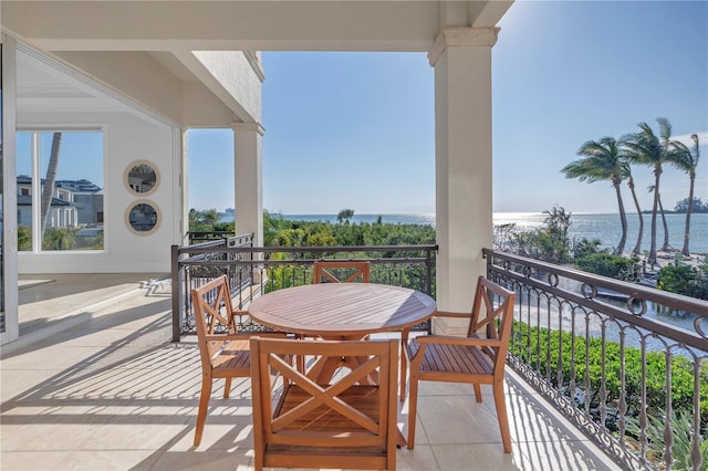 3935 N Shell Rd, Sarasota, FL 34242 - balcony featuring a water view