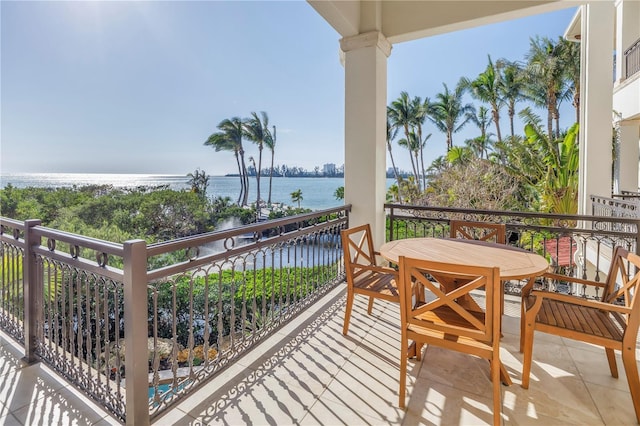 3935 N Shell Rd, Sarasota, FL 34242 - balcony with a water view