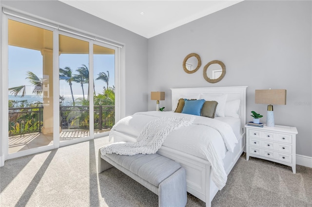 3935 N Shell Rd, Sarasota, FL 34242 - carpeted bedroom with access to exterior