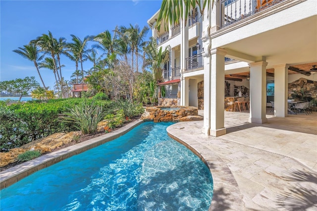 3935 N Shell Rd, Sarasota, FL 34242 - view of pool featuring a patio area and a pool with connected hot tub