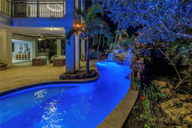 3935 N Shell Rd, Sarasota, FL 34242 - outdoor pool with an outdoor hangout area and a patio area