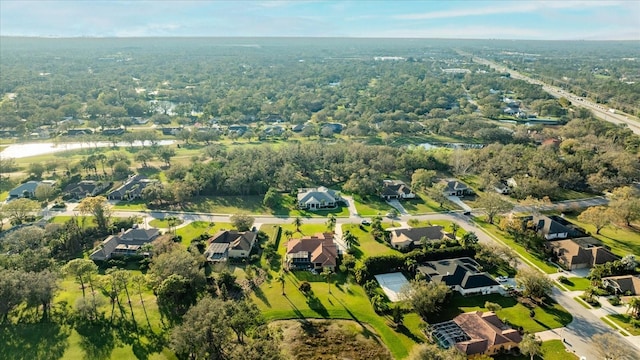 bird's eye view with a residential view