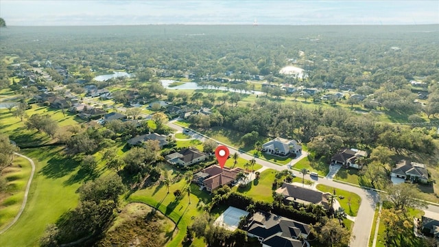 drone / aerial view featuring a residential view