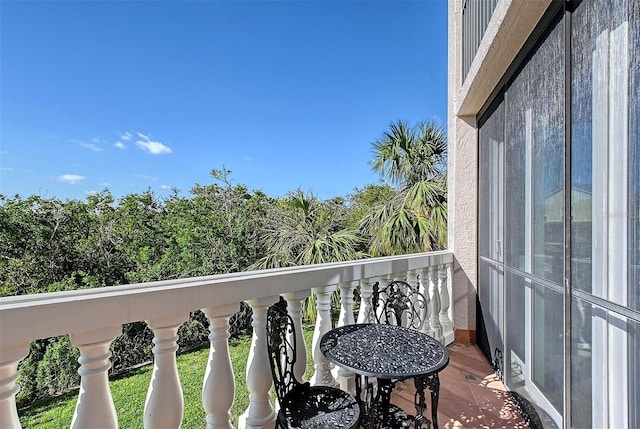 view of balcony