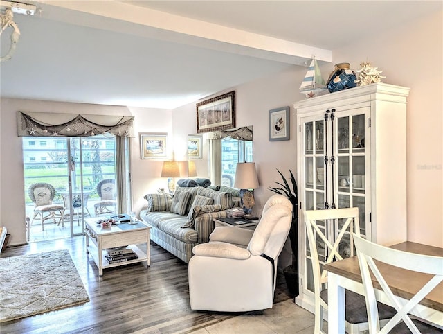 2057 Sunset Dr Unit G1, Bradenton, FL 34207 - living room featuring wood finished floors
