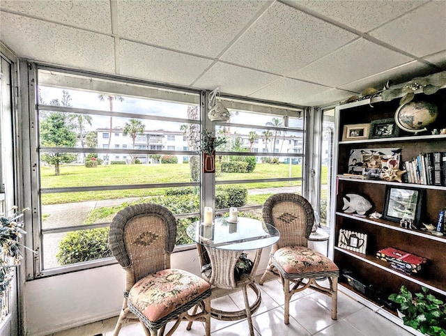 2057 Sunset Dr Unit G1, Bradenton, FL 34207 - sunroom / solarium with a drop ceiling