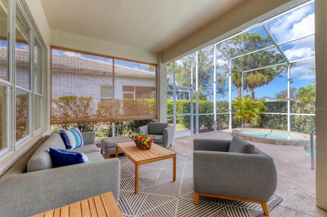 view of sunroom / solarium