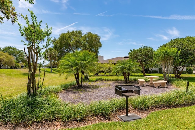 view of home's community featuring a yard