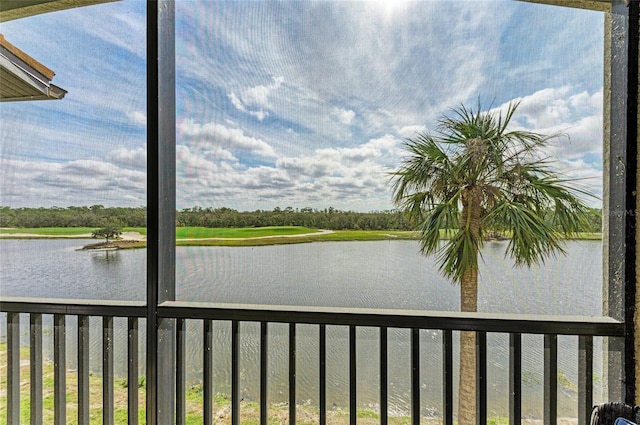 view of water feature