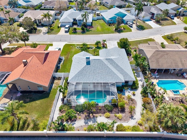 birds eye view of property featuring a residential view