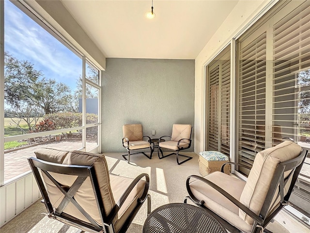 view of sunroom / solarium