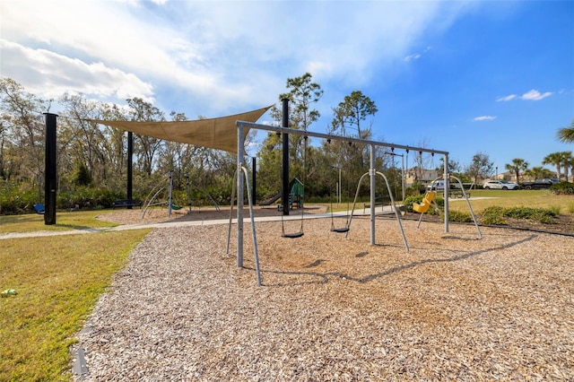 view of communal playground