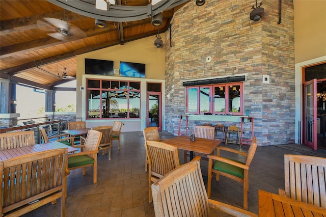 7108 Callander Cv, Lakewood Ranch, FL 34202 - view of patio / terrace with outdoor dining space