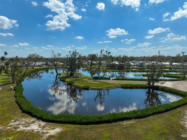 view of water feature