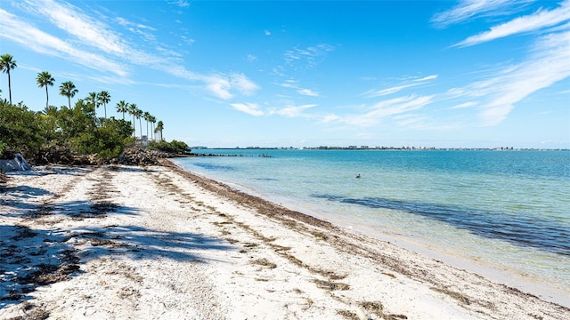 property view of water with a view of the beach